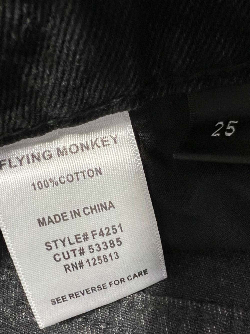 👖NWT🤩 |•FLYING MONEY•| Super High Rise Waist Straight Leg Jeans Size 25👖 - Picture 6 of 8